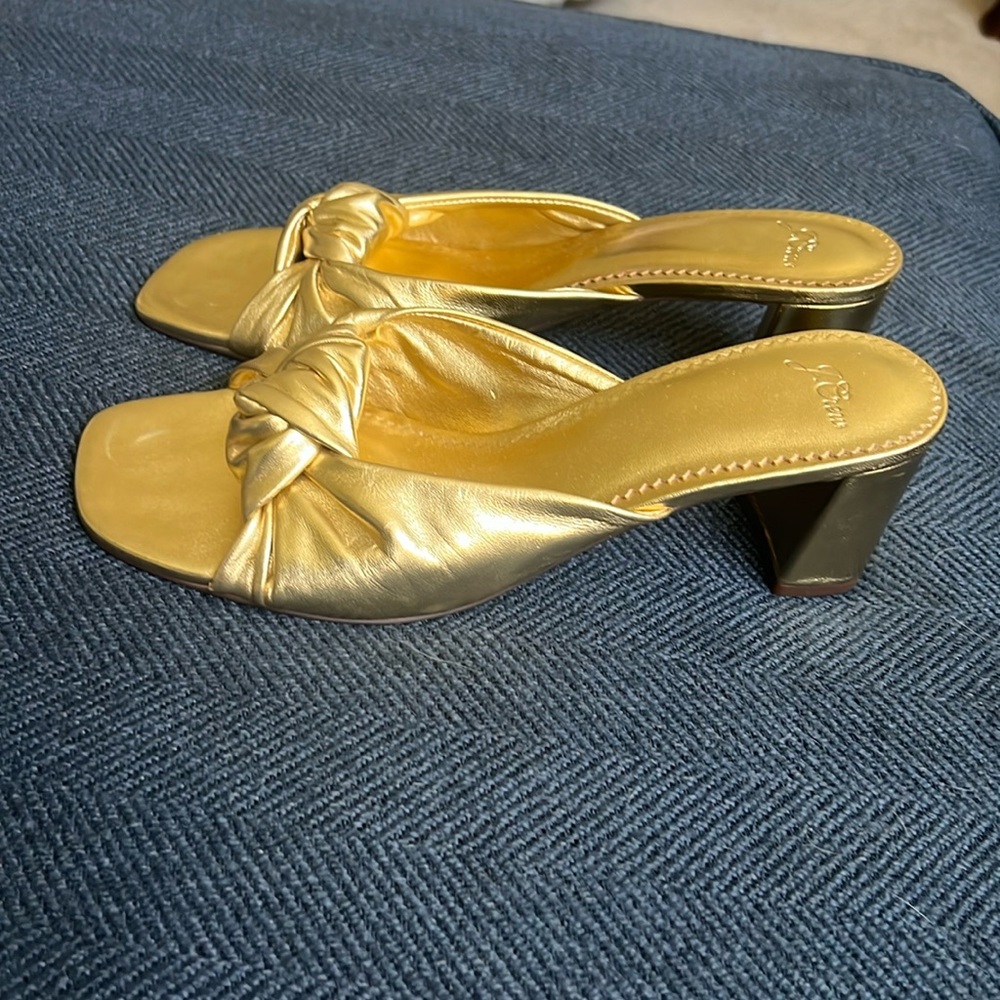 Beautiful gold New J. Crew shoes